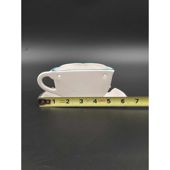 Vintage Fred Roberts Co Rooster Wall Pocket Tea Cup with 4 Slot Spoon Holder - Picture 7 of 7